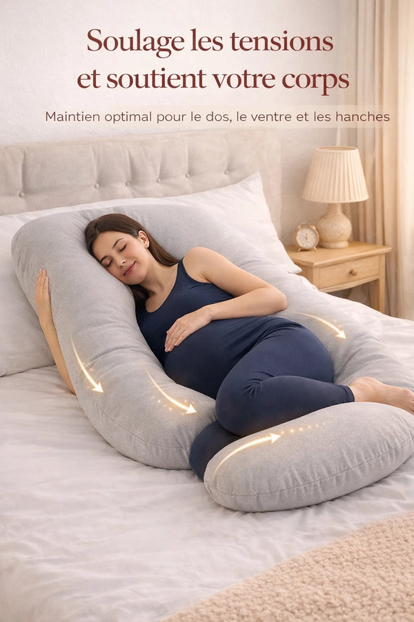 Coussin de Grossesse Ergonomique Forme de G